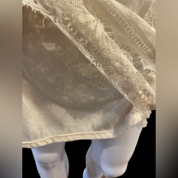✨Max Studio cream colored lace midi dress w/ built in slip! - Picture 9 of 16